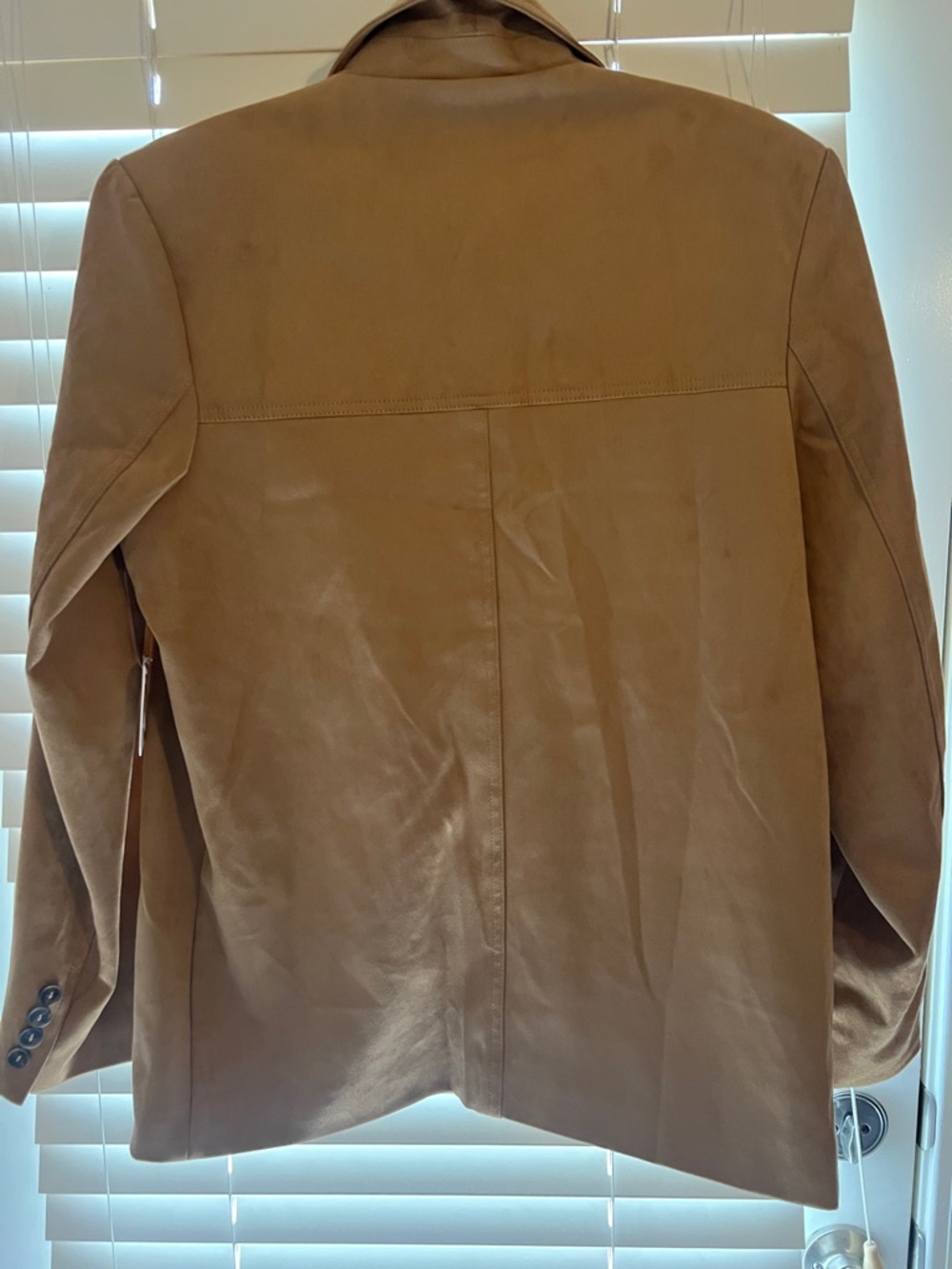 Altar'd State Tan Leather Blazer Jacket - Picture 6 of 6